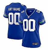 Women's Seattle Seahawks ACTIVE PLAYER Custom Royal Throwback Football Stitched Jersey(Run Small),baseball caps,new era cap wholesale,wholesale hats